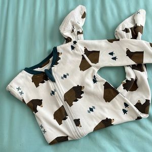 Zipper footie pajamas, light material 🐻